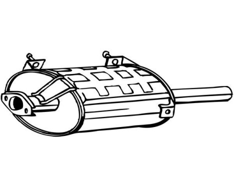 Exhaust backbox / end silencer 219-093 Bosal, Image 2