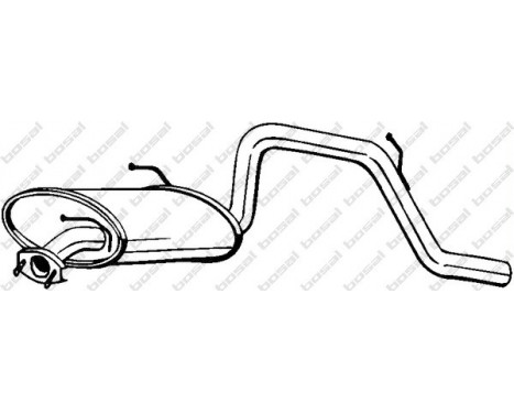 Exhaust backbox / end silencer 219-381 Bosal