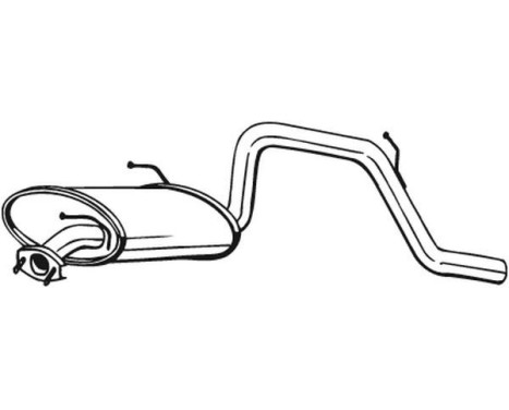 Exhaust backbox / end silencer 219-381 Bosal, Image 2