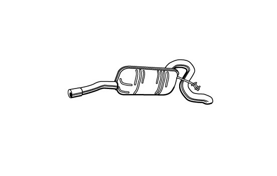 Exhaust backbox / end silencer 21929 Walker