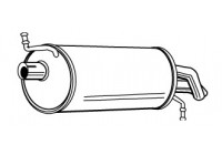 Exhaust backbox / end silencer 21950 Walker