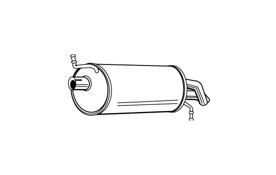 Exhaust backbox / end silencer 21950 Walker