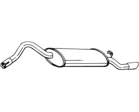 Exhaust backbox / end silencer 220-653 Bosal
