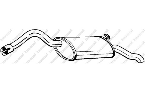 Exhaust backbox / end silencer 220-671 Bosal