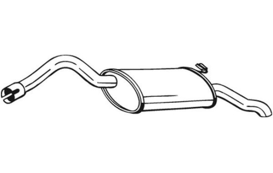 Exhaust backbox / end silencer 220-671 Bosal, Image 2