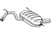 Exhaust backbox / end silencer 220-677 Bosal