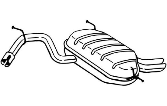 Exhaust backbox / end silencer 220-677 Bosal