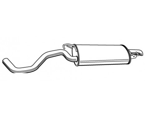 Exhaust backbox / end silencer 22006 Walker