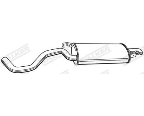 Exhaust backbox / end silencer 22006 Walker, Image 3