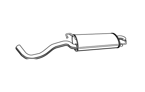 Exhaust backbox / end silencer 22053 Walker