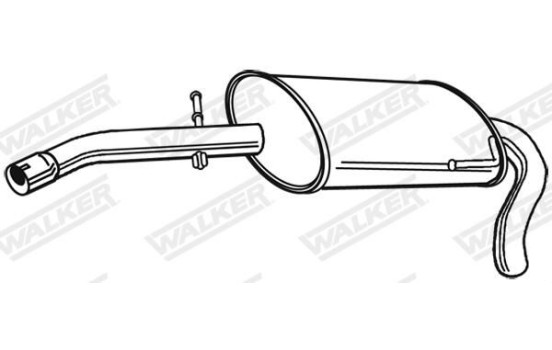Exhaust backbox / end silencer 22059 Walker, Image 2