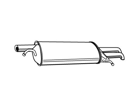 Exhaust backbox / end silencer 22079 Walker