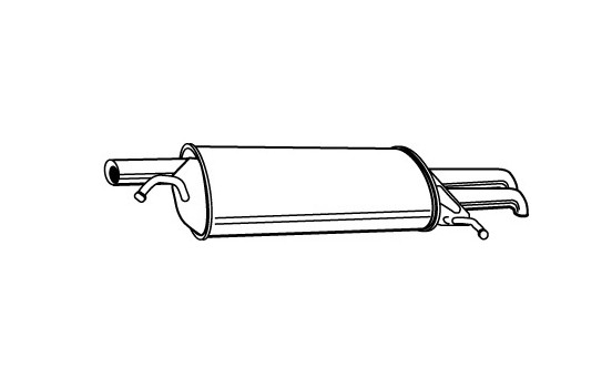 Exhaust backbox / end silencer 22079 Walker