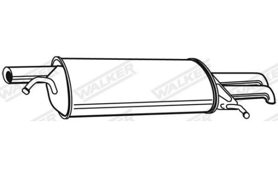 Exhaust backbox / end silencer 22079 Walker, Image 2