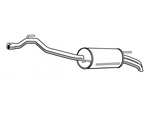 Exhaust backbox / end silencer 22092 Walker