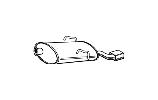 Exhaust backbox / end silencer 22099 Walker