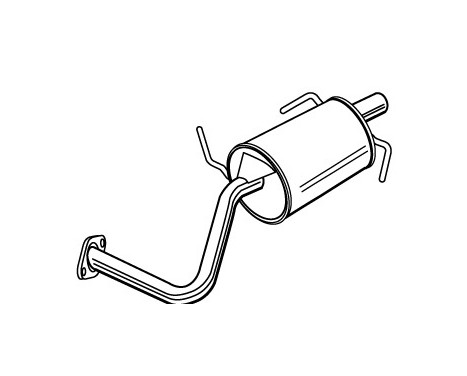 Exhaust backbox / end silencer 22100 Walker