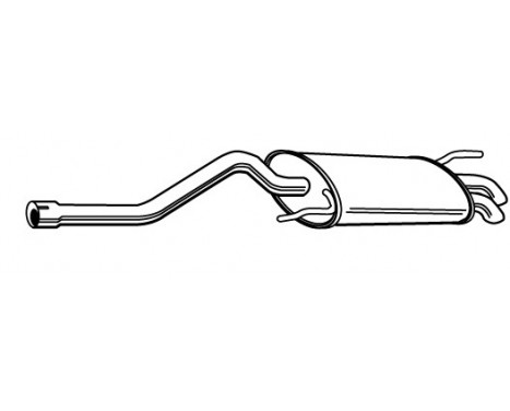 Exhaust backbox / end silencer 22111 Walker