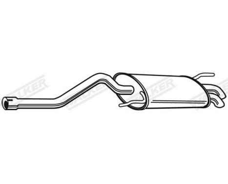 Exhaust backbox / end silencer 22111 Walker, Image 3