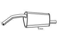 Exhaust backbox / end silencer 22121 Walker