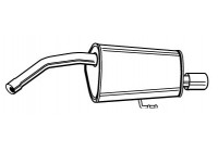 Exhaust backbox / end silencer 22122 Walker