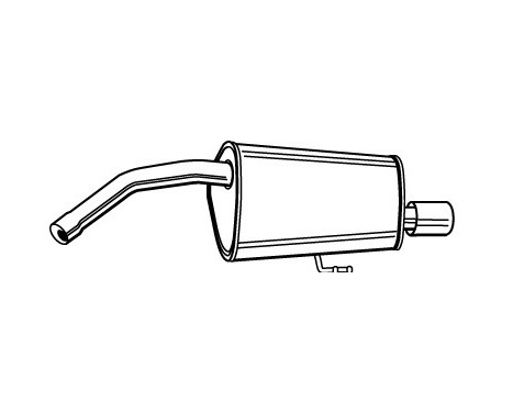 Exhaust backbox / end silencer 22122 Walker