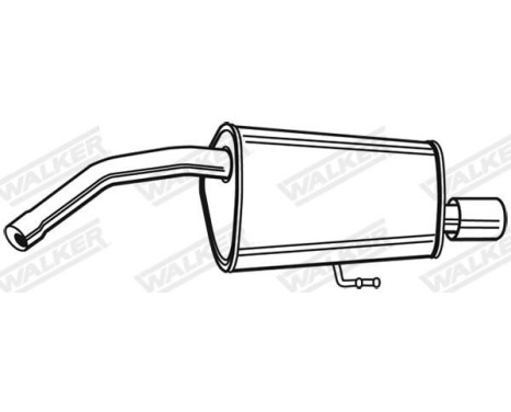 Exhaust backbox / end silencer 22122 Walker, Image 2
