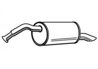 Exhaust backbox / end silencer 22151 Walker