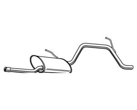 Exhaust backbox / end silencer 22165 Walker