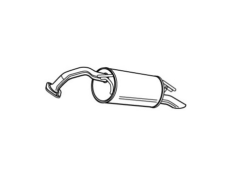 Exhaust backbox / end silencer 22167 Walker