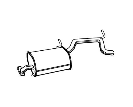 Exhaust backbox / end silencer 22174 Walker