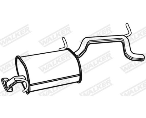 Exhaust backbox / end silencer 22174 Walker, Image 6