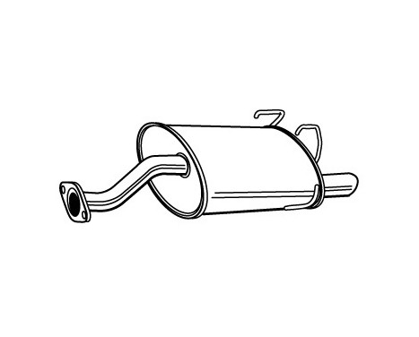 Exhaust backbox / end silencer 22201 Walker