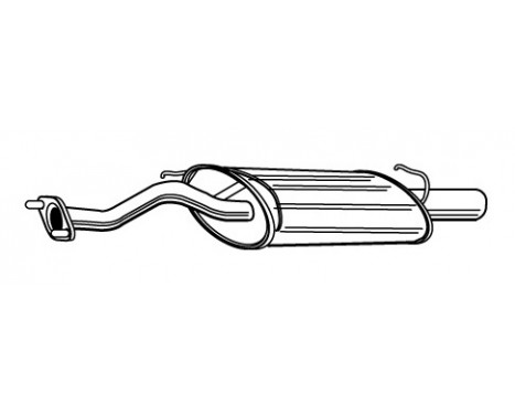 Exhaust backbox / end silencer 22211 Walker