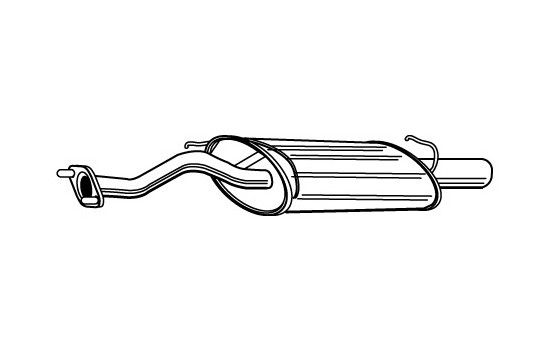 Exhaust backbox / end silencer 22211 Walker