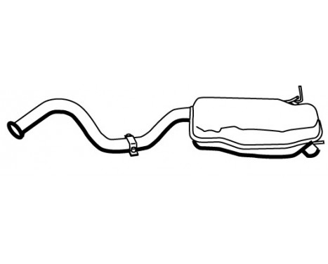 Exhaust backbox / end silencer 22285 Walker