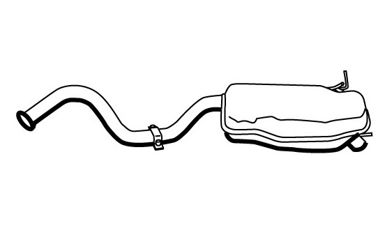 Exhaust backbox / end silencer 22285 Walker