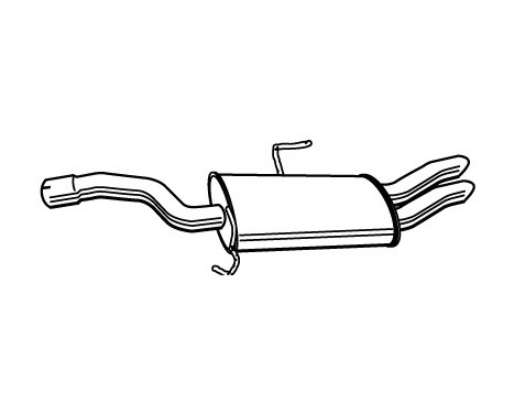 Exhaust backbox / end silencer 22286 Walker