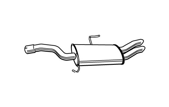 Exhaust backbox / end silencer 22286 Walker