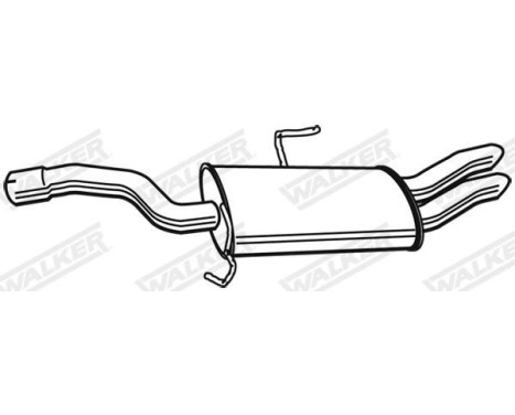 Exhaust backbox / end silencer 22286 Walker, Image 9