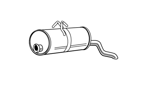Exhaust backbox / end silencer 22293 Walker