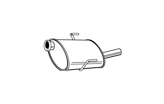 Exhaust backbox / end silencer 22296 Walker