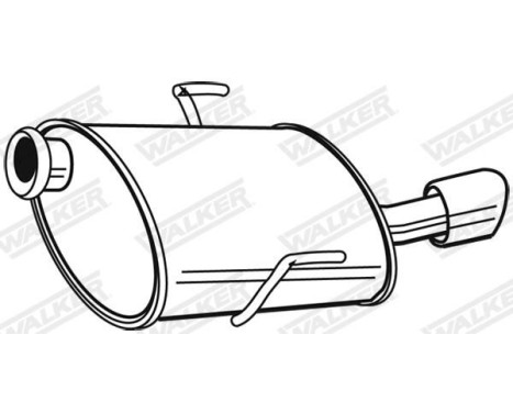 Exhaust backbox / end silencer 22298 Walker, Image 10
