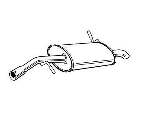 Exhaust backbox / end silencer 22306 Walker