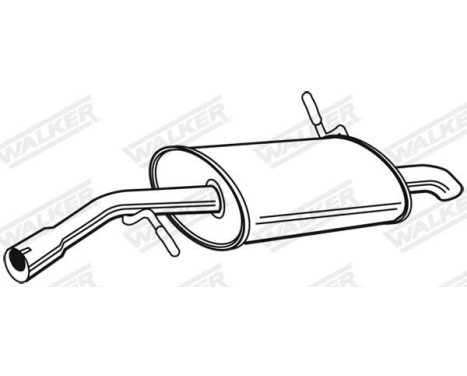 Exhaust backbox / end silencer 22306 Walker, Image 10
