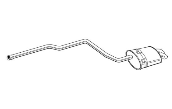 Exhaust backbox / end silencer 22343 Walker
