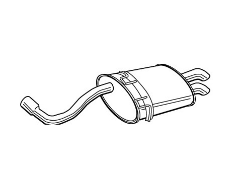 Exhaust backbox / end silencer 22348 Walker