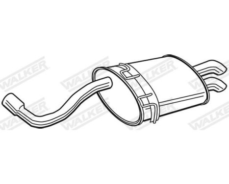Exhaust backbox / end silencer 22348 Walker, Image 9