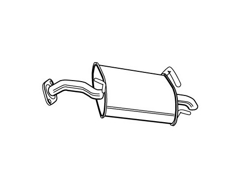 Exhaust backbox / end silencer 22391 Walker