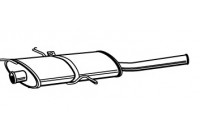 Exhaust backbox / end silencer 22421 Walker